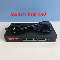 Switch PoE 4+2 
