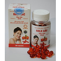 dầu gấc (thực phẩm chức năng gold gấc có bổ sung DHA hộp 100 viên nang mềm)