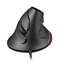 ZELOTES T-30 Wired Optical Mouse Vertical Mouse USB Wired Gaming Mouse 6 Keys Ergonomic Mice with 4 Adjustable DPI for