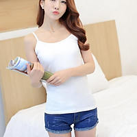 Áo 2 Dây Màu Trơn Đơn Giản Dễ Phối Đồ Cho Nữ