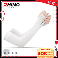 Găng tay xỏ ngón chống nắng Rhino S101, tất tay nam nữ, chống tia UV, chống bụi, Hàng chính hãng