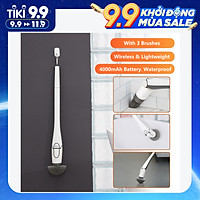 Cây Lau Nhà Điện Không Dây Đa Năng Với 3 Đầu Chổi Sạc USB Xiaomi Mijia Cl99