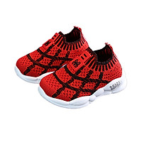 Children Casual Shoes for Boys Kids Girls Sneakers Breathable Anti-Slip Plaid Print Shoes Toddler Soft Soled Shoes