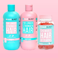 Combo set gội xả Hairburst 350ml/chai + Kẹo dẻo kích thích mọc tóc, chắc khỏe Chewable Hairbust 60 viên