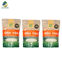 Combo 3 Túi Gạo Thơm ST25 5% Tấm Ông Táo Đặc Sản Sóc Trăng 3kg