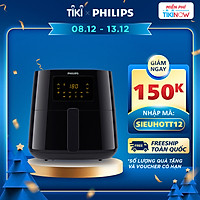 Nồi Chiên Không Dầu Điện Tử Philips 6.2L HD9270/90 - Hàng Chính Hãng