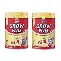 Bộ 2 Lon Sữa Bột Vinamilk Dielac Grow Plus 2+ - Đỏ Hộp Thiếc 900g