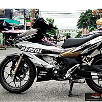 Tem Trùm dành cho Winner X Bạc Đen R.E.P...S.O.L Mẫu Bán Chạy Nhất - Decal Nhám