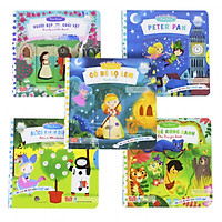 Sách Bộ 5 cuốn – Sách chuyển động – First stories – Người đẹp và quái vật, Cô bé Lọ Lem, Peter Pan, Cậu bé rừng xanh, Alice ở xứ sở diệu kỳ