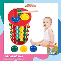 Đồ Chơi Gỗ Đập Bóng Lốc Xoáy, Phát Triển Trí Tuệ - Đồ Chơi Giúp Bé Rèn Luyện Khả Năng Nhận Biết Và Phân Biệt Màu Sắc