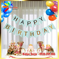 Dây chữ HAPPY BIRTHDAY đuôi cá trang trí sinh nhật
