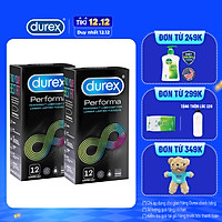 Combo 2 Bao cao su Durex Performa 12 bao