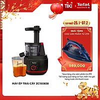Máy ép trái cây Tefal/ Máy ép chậm Tefal ZC150838 - Công suất 150W - Dung tích 0.8L - Ống dẫn kích thước lớn - Giữ trọn dinh dưỡng - Hàng chính hãng