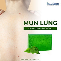 Xà Bông Tắm Trầu Không Kháng Khuẩn, Ngừa Mụn Heebee – Piper Betle Leaf Natural Soap Bar 100gr