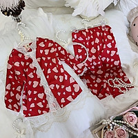 Bộ Đồ Ngủ Pijama Lụa Satin, Bộ Đồ Ngủ Dài Tay Mềm Mịn Cho Bé Gái - Babimama