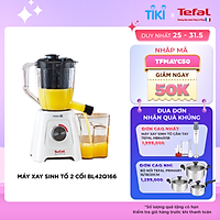 Máy xay ép trái cây đa năng Tefal BL42Q166 2 trong 1 1.25L (Trắng)