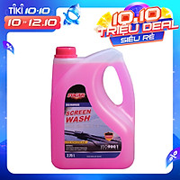 Nước rửa kính ô tô FOCAR SUMMER Screen Wash 2.75L - Can Nước rửa kính xe hơi FOCAR màu hồng, chống xước kính, công nghệ BIOTEC-S loại nước rửa kính đổ liền không cần pha ISO 9001:2015