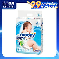Tã dán moony xanh nội địa Nhật size S 84 miếng ( 4-8kg)