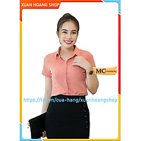 Áo Sơ Mi Nữ Công Sở Mc Fashion A645, Size S, M, L, Xl, 2xl, Tay Ngắn Cộc, Kẻ Sọc Caro, Màu Xanh, Hồng, Trắng, Nâu Tây