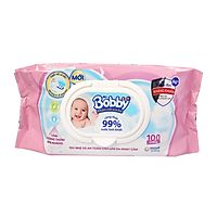 Khăn Ướt Baby Bobby Hương Thơm Nhẹ Nhàng Gói 100 Miếng