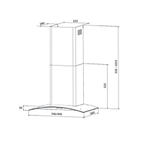 Máy Hút Mùi Gắn Tường Eurosun EH-70K21B hàng chính hãng