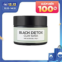 Mặt Nạ Đất Sét Than Hoạt Tính Thanh Lọc, Thải Độc Da - Detoxifying Charcoal Clay Mask 40g - Zakka Naturals