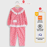 Bộ Đồ Ngủ Pijama Xinh Xắn Cho Bé Gái TIHON Thời Trang Trẻ Em Cao Cấp I Set082044