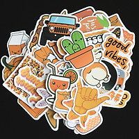 10 miếng Sticker nhiều chủ đề dán vali, nón bảo hiểm, đàn, guitar, ukulele, laptop, điện thoại chống nước lâu phai