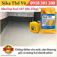 Chống thấm sàn mái, sân thượng gốc xi măng hai thành phần - SikaTop Seal 107 (bộ 25kg)
