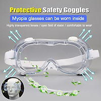 Dustproof Safety Goggles Glasses Anti Fog Lens Lab Work Eye Protective Chemical