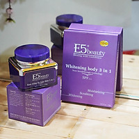 Kem trắng da toàn thân 3 in 1 150 gam & Tắm trắng da toàn thân 4 bước E5beauty