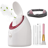 Face Steamer UV Nano Facial Steamer Warm Mist Face Humidifier Hot Steamer 90ML Capacity 20min Steam Time for Women Men