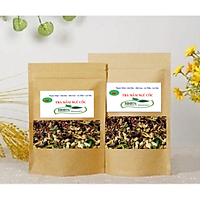 Combo 02 gói trà mầm ngũ cốc - (MS) ( Mầm gạo lứt huyết rồng, đậu đen xanh lòng, đậu đỏ, đậu xanh) - Tan mỡ bụng, lợi sữa, chống lão hóa da, ngủ ngon , ngừa tiểu đường ( 500g/ 1gói)