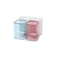 Kệ để bàn chải đánh răng kèm 2 cốc - tùy chọn dụng cụ lấy kem đánh răng