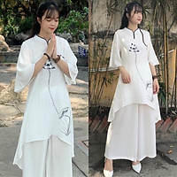 Đồ Lam Đi Chùa# Vải Cao Cấp # Quần Áo Nữ # Đồ Bộ Nữ