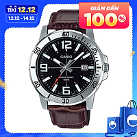 Đồng Hồ Nam Casio Standard MTP-VD01L-1BVUDF Chính Hãng | Casio Standard MTP-VD01L-1B Dây Da