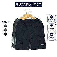 Quần Đùi Nam GUZADO,Chất Thun Lạnh Cao Cấp, Mềm Mịn, Co Giãn 4 Chiều, Không Nhăn Nhàu,Vận Động Thoải Mái GSR05