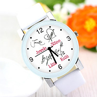 Đồng hồ Blackpink đeo tay dây trắng