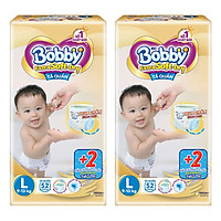 Combo 02 gói tã quần Bobby Extra Soft Dry L52 - Tặng 4 miếng
