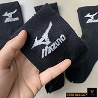 Tất Dệt Kim - Tất Thể Thao N K, ADD, Mizu Cổ Cao - Màu Đen HARI