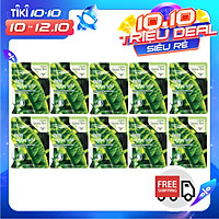 Combo 10 Gói Mặt Nạ Trà Xanh Dưỡng Da 3w Clinic Fresh Greentea Mask Sheet 100% Cotton (23ml/Miếng)