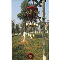 Chuông gió Đồng Cổ 13 Chuông Chuông Gió Gỗ gụ chuông phong thủy 206828