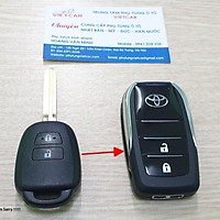 Vỏ gập dành cho Toyota (2 nút) Vios, Yaris 2015-2020 (From mới)