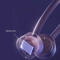 Quạt treo cổ Xiaomi Qualitell mới Quạt tuabin ba tốc độ silicone thân thiện với da Điều chỉnh miễn phí 360 độ