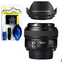 Ống kính Yongnuo 50 F1.8 cho Nikon (Kèm Lens hood + Bộ vệ sinh máy ảnh) - Hàng nhập khẩu