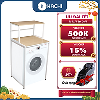 Kệ máy giặt mặt gỗ chân sắt Kachi MK287 - Hàng chính hãng