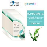 Combo 10 miếng Mặt nạ tảo biển dưỡng da ẩm mượt Bio Jeju Marine Algae Bio-essence (10 miếng x 20ml)