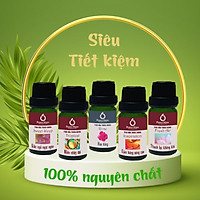 C1055 Combo Tinh Dầu Dùng Máy Peace Mass 10ml Cảm Hứng Sáng Tạo + Thanh Lọc Không Khí + Hoa Hồng + Miền Nhiệt Đới + Giấc Ngủ Ngọt Ngào