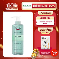 Eucerin Pro ACNE Solution Cleansing Gel: Gel Rửa Mặt Da Mụn (400 ml)