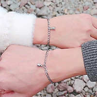 2 Chiếc Vòng Tay Cặp Đôi Thu Hút Nam Châm Sáng Tạo- Vòng Tay Quyến Rũ Nam Nữ Tình Bạn Bằng Thép Không Gỉ Đồ Trang Sức Qu